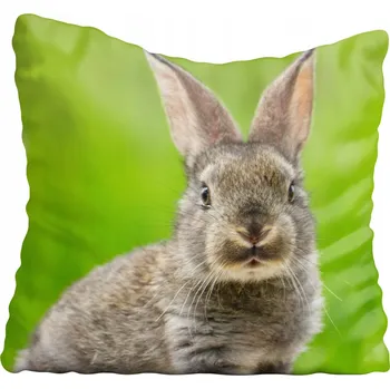 Polštář Dekorační povlak na polštářek s motivem králíka 40x40 cm