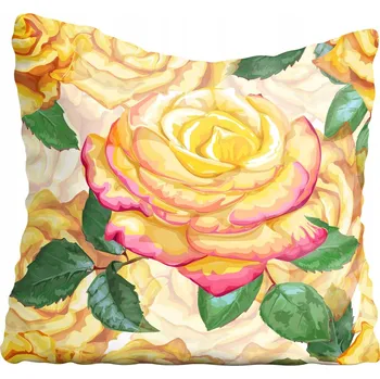 Povlak na polštářek Dekorační povlak na polštář Květiny akvarel 65x65 cm