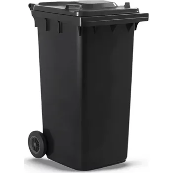 Popelnice Garlist EXT-240 plastová popelnice s kolečky 240 l černá