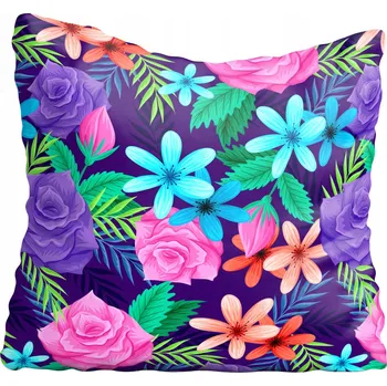 Povlak na polštářek Povlak na polštář s květinami 45x45 cm