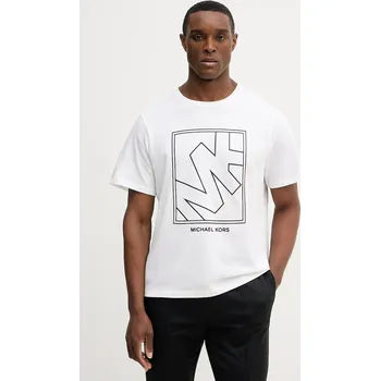 Pánské tričko Bavlněné tričko Michael Kors CR652SY1V2 bílá 00X, vel. XXL