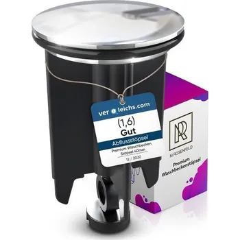 Koupelnový nábytek Prémiová zásuvka na umyvadlo do koupelny 40 mm - Univerzální zásuvka na umyvadlo chrom - Záslepka