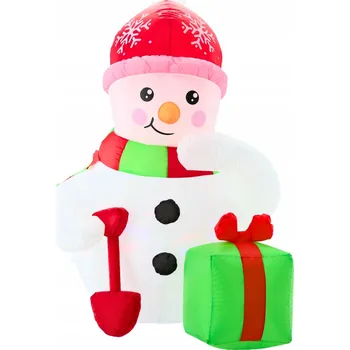 Vánoční dekorace Nafukovací sněhulák LED 180 cm vánoční dekorace s podsvícením