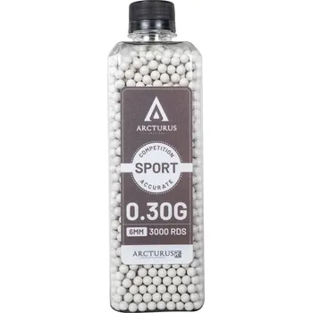 Airsoftová kulička Airsoftové kuličky Arcturus RS® SPORT 0,30g, 3000bb, láhev
