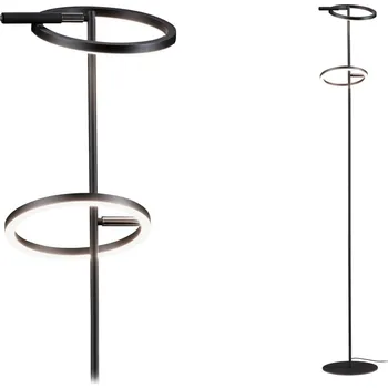 Stojací lampa PAULMANN LED stojací svítidlo Odila měnitelná bílá 2x10,4W černá mat, chrom - PAULMANN P 71279