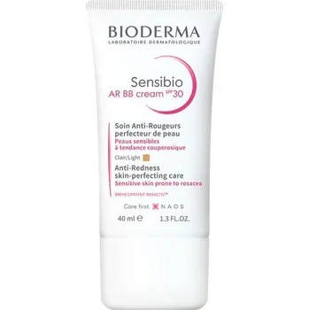 Bioderma Sensibio AR BB krém, SPF 30, zdokonalující péče proti zarudnutí pleti, 40 ml (1 balení)