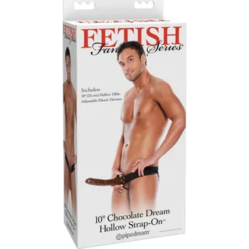 Připínací penis Dutý připínací penis hnědý,