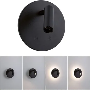 Nástěnné svítidlo PAULMANN LED nabíjecí nástěnné svítidlo Kiora 2700K / 3,7V 0,6W / 0,7W stmívatelné černá - PAULMANN P 71286