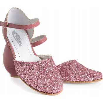 Chlapecké polobotky Společenské boty růžové dívčí KBD-730 - Velikost: 30