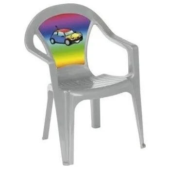 Dětské zboží Krzesełko plastikowe pastel szary