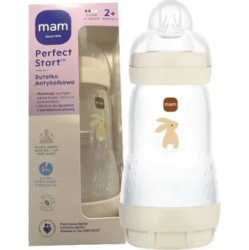 Kojenecká láhev MAM BABY Antikoliková LÁHEV ANTI COLIC Perfect Start 260 ML dudlík 2m+