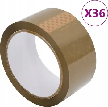 Lepicí páska Balicí páska VidaXL hnědá, šířka 48 mm, délka 66 m, 36 ks