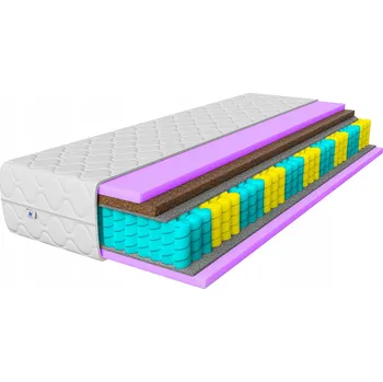 Matrace Taštičková matrace PAT KOKOS 90x200 pohodlná 26 cm s potahem H4/H5