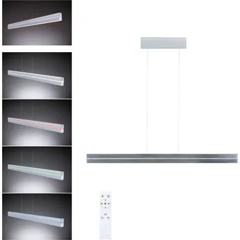 PAULMANN LED závěsné svítidlo Raiko RGBW+ stmívatelné / 19W / 6W stříbrná mat