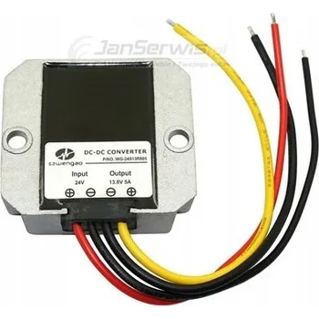 Měnič napětí MĚNIČ NAPĚTÍ KONVERTOR REDUKTOR NAPĚTÍ 24-12V 5A CB IP67