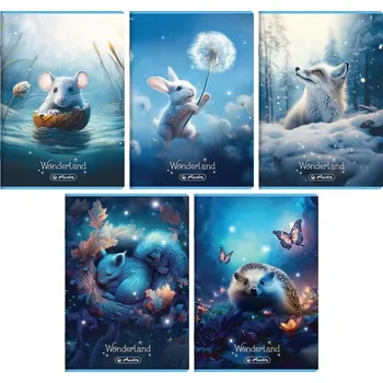 Sešit Sešit A5 32 stran, třířádkový, Wonderland mix Herlitz