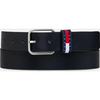 Opasek Kožený pásek Tommy Jeans AM0AM13688 námořnická modř 59X, vel. 90