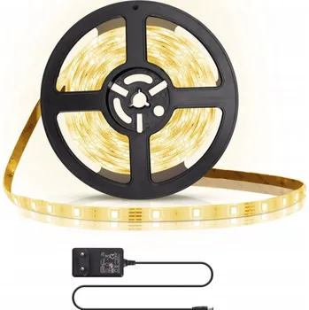 LED páska LED pásek 20W teplá bílá 3000K s dálkovým ovládáním, sada 5m