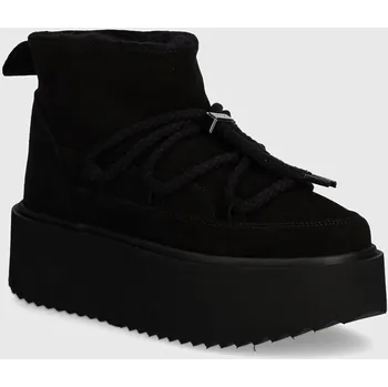 Dámská zimní obuv Semišové sněhule Inuikii Classic Low Platform 75204.004.Black černá 99X, EUR 37
