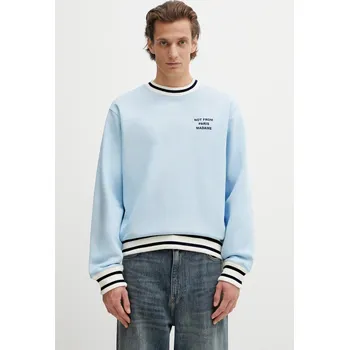 Dámská mikina Bavlněná mikina Drôle de Monsieur Slogan Sport, L, modrá, 50X