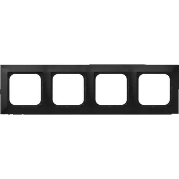 vypínač Čtyřnásobný Rámeček , černá metalíza | OSPEL | IMPRESJA | R-4Y/33