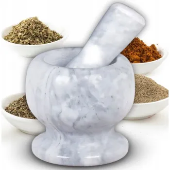 Hmoždíř GRANITOVÝ KUCHYŇSKÝ HMOŽDÍŘ S TĚRKOU NA KOŘENÍ, PESTO A BYLINKY