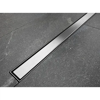 Odvodňovací žlab Besco Virgo Slim odtokový žlab, chrom Délka žlabu: 90cm, OL-90-VS