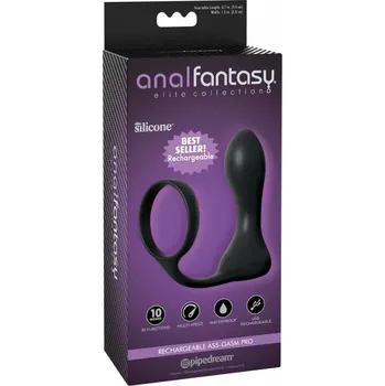 Erekční kroužek s anální zátkou,