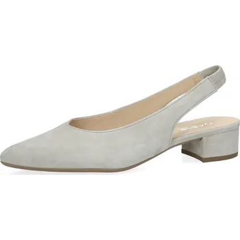 Dámská obuv Gabor dámské semišové lodičky s otevřenou patou - šedé