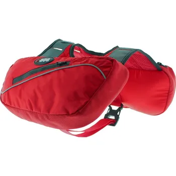 Vodítko pro psa I-Dog Comfort Trek Big batoh na postroj, červený M/L/XL