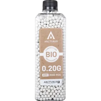 Airsoftová kulička Airsoftové kuličky Arcturus RS® BIO 0,20g, 3000bb, láhev