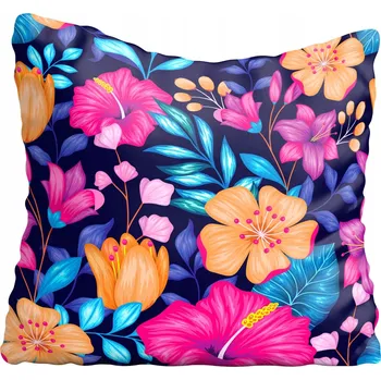 Polštář Povlak na polštář s květinami 20x20 cm