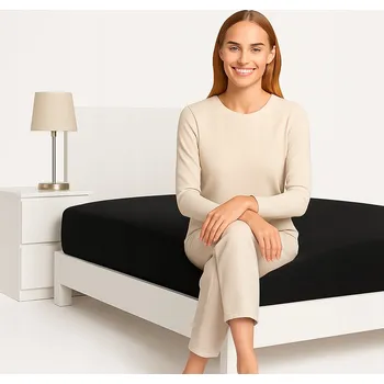 Prostěradlo Prostěradlo s gumou 90x200 + záložka na matrace bavlna saténová