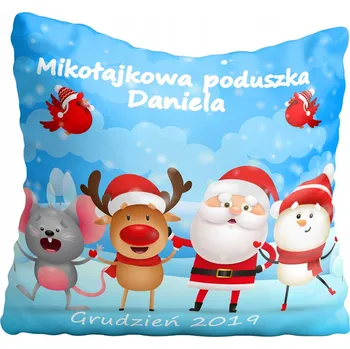 Polštář Povlak na polštář Mikuláš + jméno, Vánoce 50x50 cm