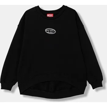 Dámská mikina Dětská mikina s bavlnou Diesel SKIPRYS SWEAT-SHIRT J02621.0GEAD černá 99X, vel. 172
