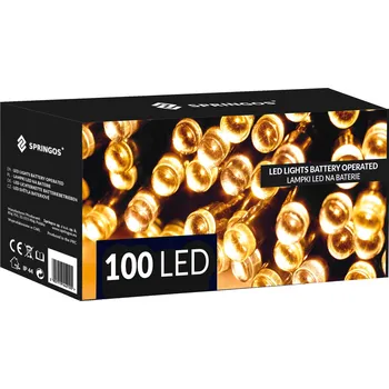 Springos CL4030 LED SVĚTLA NA BATERIE 100 LED