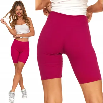 Dámské legíny Moraj Žebrované cyklistické legíny s vysokým pasem 850-013 Fuchsiová S/M