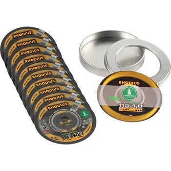 Řezný kotouč Rhodius 210247 | Řezný kotouč 115x1,0x22,23 mm, XT15 ACCU BOX - balení 10 ks