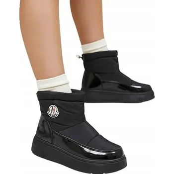 Dámská zimní obuv ČERNÉ KOTNÍKOVÉ BOTY ZATEPLENÉ SNĚHULE ADEMRA 40