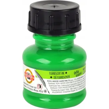 Výtvarná barva Kreslicí tuš Koh-i-noor zelená 20 ml