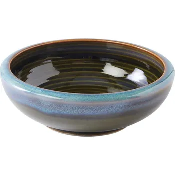 Jídelní mísa BLUE & GREEN 17 cm, 500 ml, modrá, keramika, MIJ