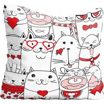 Povlak na polštářek Povlak na polštář s motivem kočky, koťata 55x55 cm