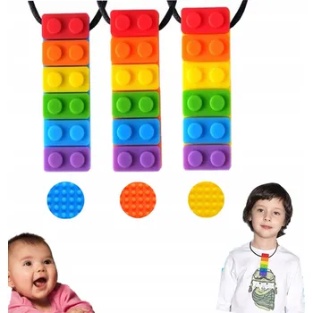 Smyslové kousátko HztFashionStore silikonové, vícebarevné