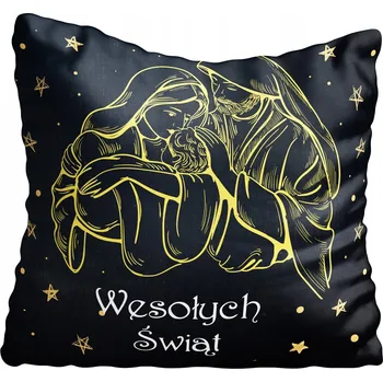 Polštář Povlak na polštář s vánočním motivem, hvězda, 40x40 cm