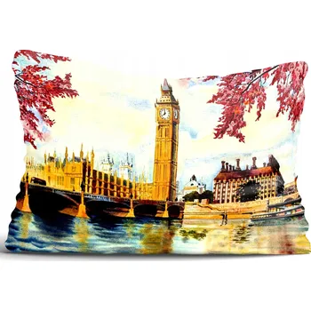 Polštář Povlak na polštář akvarel 30x80 cm