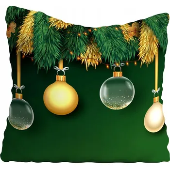 Polštář Povlak na polštářek s vánočním motivem, hvězda, 20x20 cm