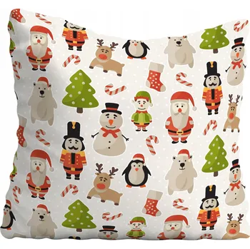 Polštář Povlak na polštář s vánočním motivem, hvězda 60x60 cm