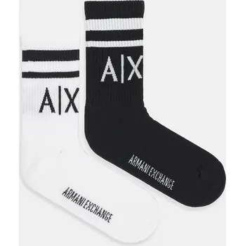 Pánské ponožky Ponožky Armani Exchange (2-pack) 953030.CC650 černá 99X, vel. S/M