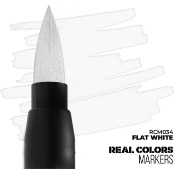 Modelářská barva AK Interactive Real Marker Flat white RCM034
