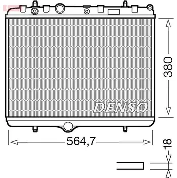 Chladič motoru Chladič, chlazení motoru DENSO DRM21055